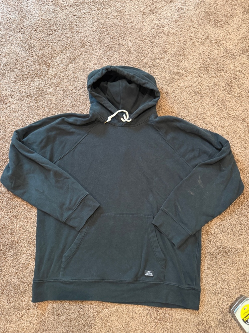 Obey Men's Dark Grey Pullover Hoodie with Drawcord